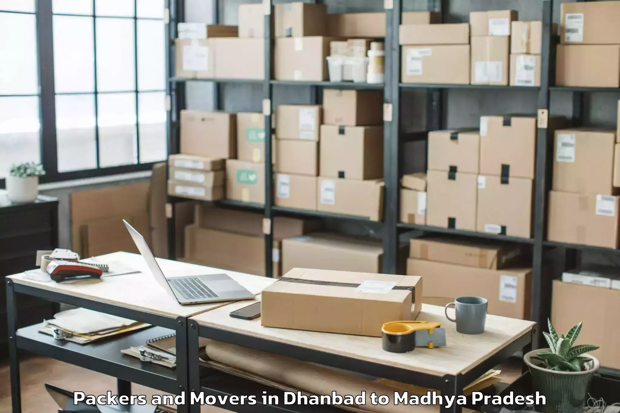 Get Dhanbad to Bhanpur Packers And Movers